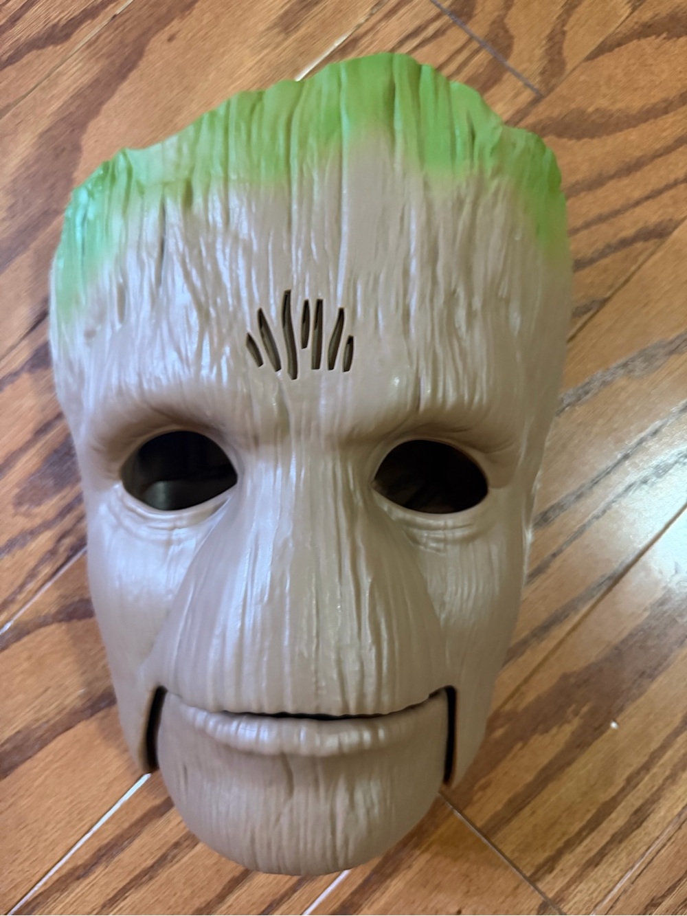 Groot-Inspired Green and Brown Mask